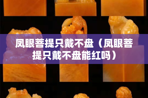 凤眼菩提只戴不盘（凤眼菩提只戴不盘能红吗）
