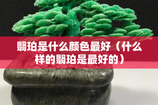 翳珀是什么颜色最好（什么样的翳珀是最好的）