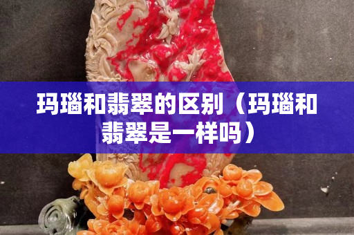 玛瑙和翡翠的区别（玛瑙和翡翠是一样吗）