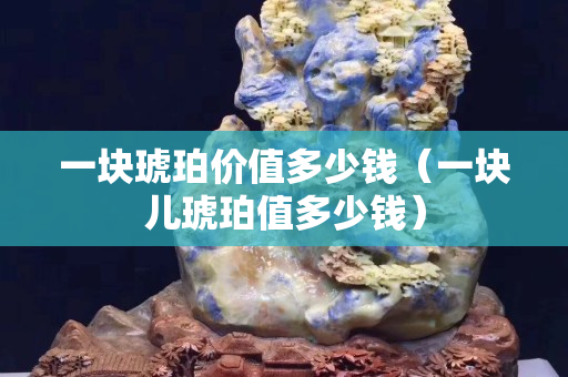 一块琥珀价值多少钱（一块儿琥珀值多少钱）