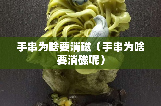 手串为啥要消磁（手串为啥要消磁呢）