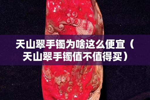 天山翠手镯为啥这么便宜（天山翠手镯值不值得买）