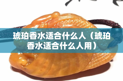 琥珀香水适合什么人（琥珀香水适合什么人用）