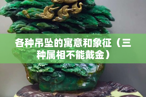 各种吊坠的寓意和象征（三种属相不能戴金）