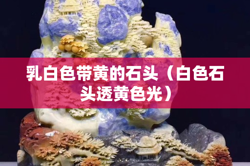 乳白色带黄的石头（白色石头透黄色光）