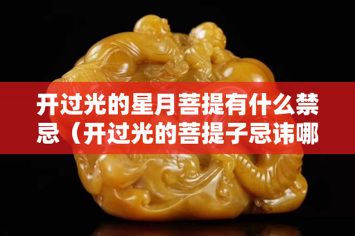 开过光的星月菩提有什么禁忌（开过光的菩提子忌讳哪些）