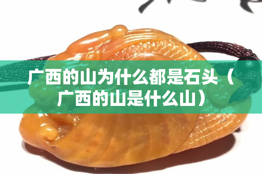 广西的山为什么都是石头（广西的山是什么山）