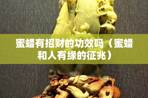 蜜蜡有招财的功效吗（蜜蜡和人有缘的征兆）