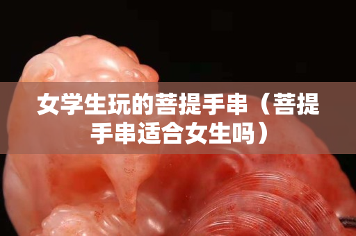女学生玩的菩提手串（菩提手串适合女生吗）