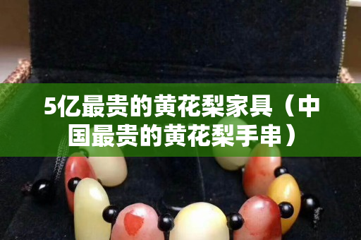 5亿最贵的黄花梨家具（中国最贵的黄花梨手串）