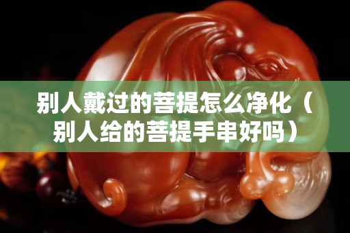 别人戴过的菩提怎么净化（别人给的菩提手串好吗）