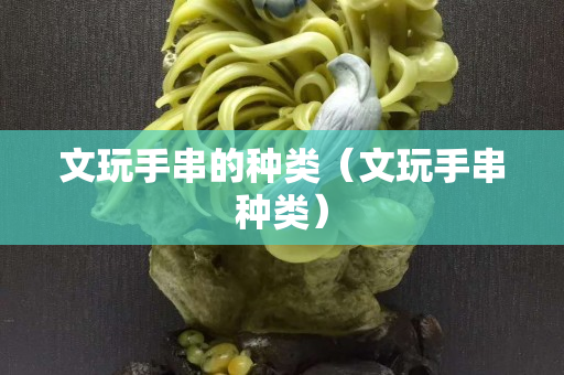 文玩手串的种类（文玩手串种类）