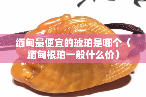 缅甸最便宜的琥珀是哪个（缅甸根珀一般什么价）