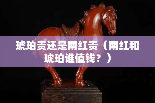 琥珀贵还是南红贵（南红和琥珀谁值钱？）