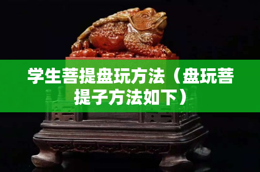 学生菩提盘玩方法（盘玩菩提子方法如下）