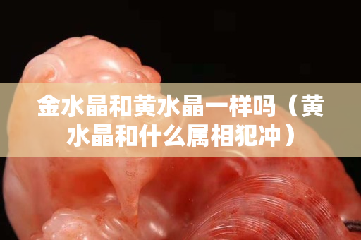 金水晶和黄水晶一样吗（黄水晶和什么属相犯冲）