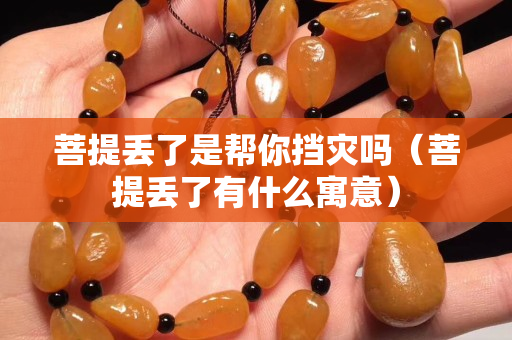 菩提丢了是帮你挡灾吗（菩提丢了有什么寓意）