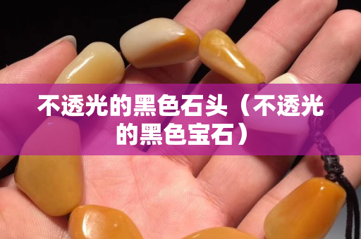 不透光的黑色石头（不透光的黑色宝石）