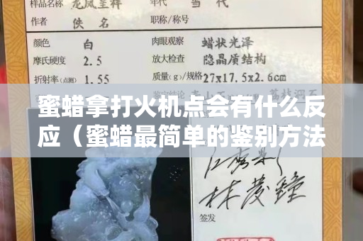蜜蜡拿打火机点会有什么反应（蜜蜡最简单的鉴别方法）