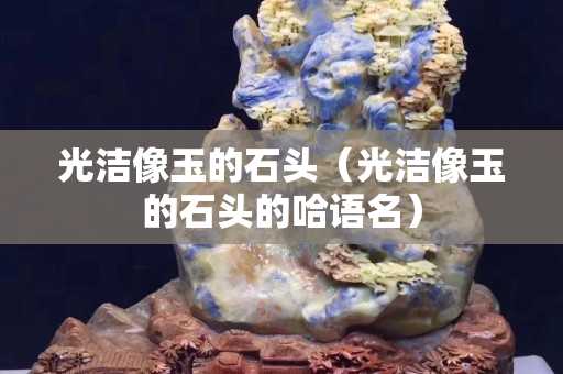 光洁像玉的石头（光洁像玉的石头的哈语名）