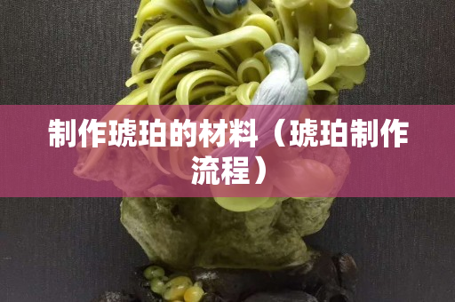 制作琥珀的材料（琥珀制作流程）