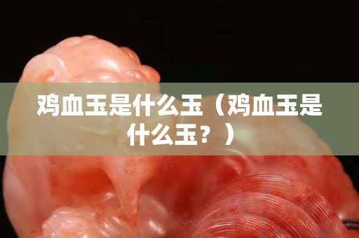 鸡血玉是什么玉（鸡血玉是什么玉？）