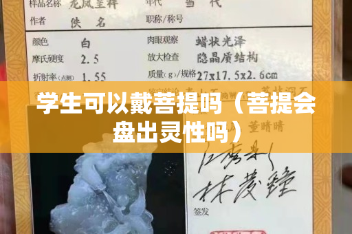 学生可以戴菩提吗（菩提会盘出灵性吗）