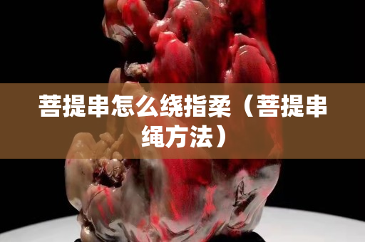菩提串怎么绕指柔（菩提串绳方法）
