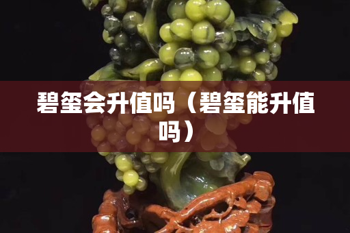 碧玺会升值吗（碧玺能升值吗）