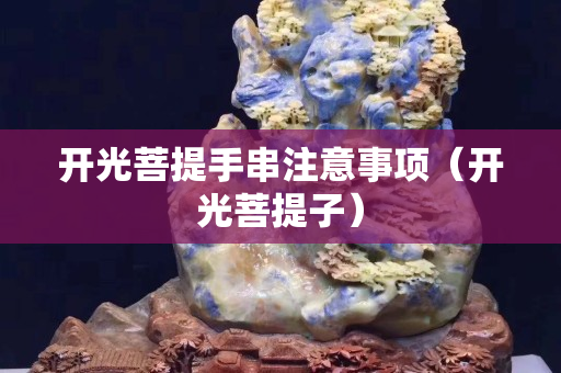 开光菩提手串注意事项（开光菩提子）