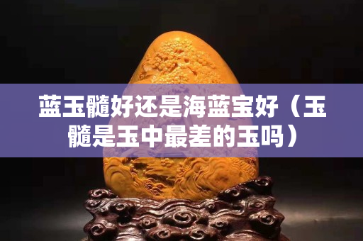 蓝玉髓好还是海蓝宝好（玉髓是玉中最差的玉吗）