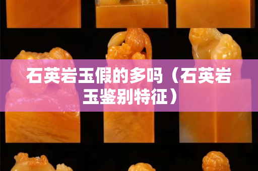 石英岩玉假的多吗（石英岩玉鉴别特征）