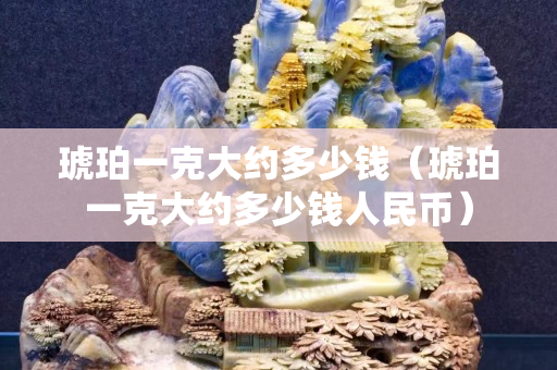 琥珀一克大约多少钱（琥珀一克大约多少钱人民币）