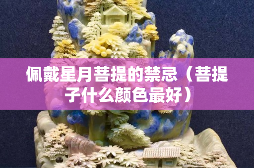 佩戴星月菩提的禁忌（菩提子什么颜色最好）