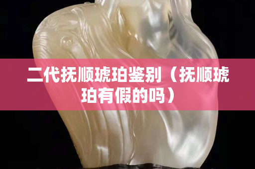 二代抚顺琥珀鉴别（抚顺琥珀有假的吗）