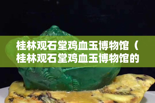 桂林观石堂鸡血玉博物馆（桂林观石堂鸡血玉博物馆的东西能不能买）