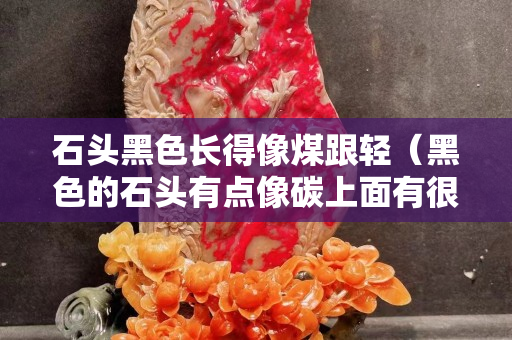 石头黑色长得像煤跟轻（黑色的石头有点像碳上面有很多小坑）