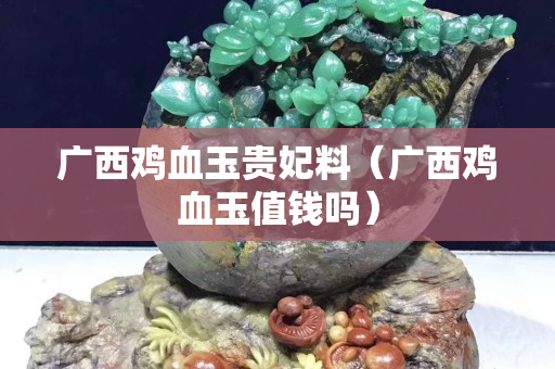 广西鸡血玉贵妃料（广西鸡血玉值钱吗）