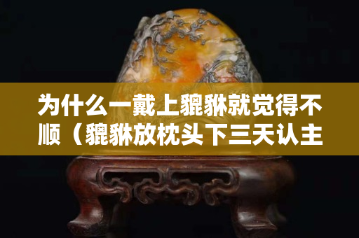 为什么一戴上貔貅就觉得不顺（貔貅放枕头下三天认主）