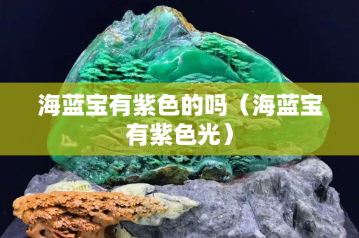 海蓝宝有紫色的吗（海蓝宝有紫色光）