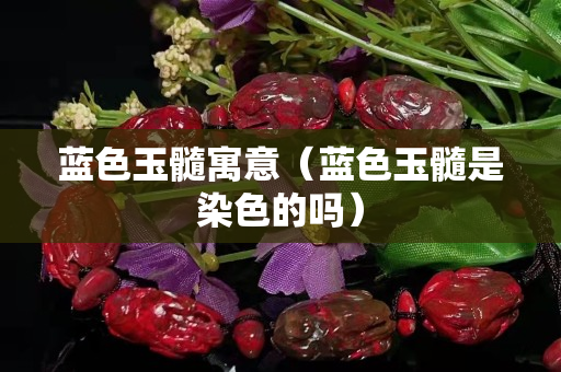 蓝色玉髓寓意（蓝色玉髓是染色的吗）