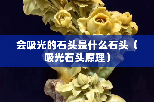 会吸光的石头是什么石头（吸光石头原理）