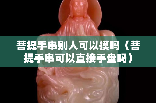 菩提手串别人可以摸吗（菩提手串可以直接手盘吗）