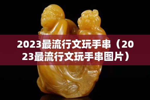 2023最流行文玩手串（2023最流行文玩手串图片）