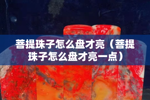 菩提珠子怎么盘才亮（菩提珠子怎么盘才亮一点）