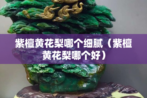 紫檀黄花梨哪个细腻（紫檀黄花梨哪个好）