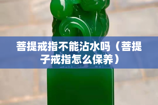 菩提戒指不能沾水吗（菩提子戒指怎么保养）