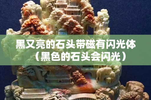 黑又亮的石头带磁有闪光体（黑色的石头会闪光）