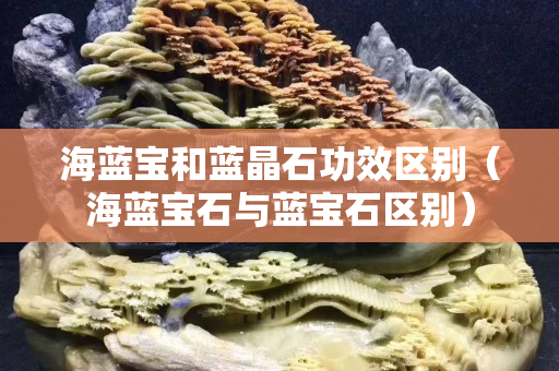 海蓝宝和蓝晶石功效区别（海蓝宝石与蓝宝石区别）