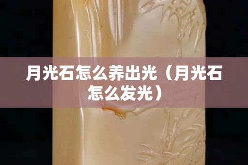 月光石怎么养出光（月光石怎么发光）